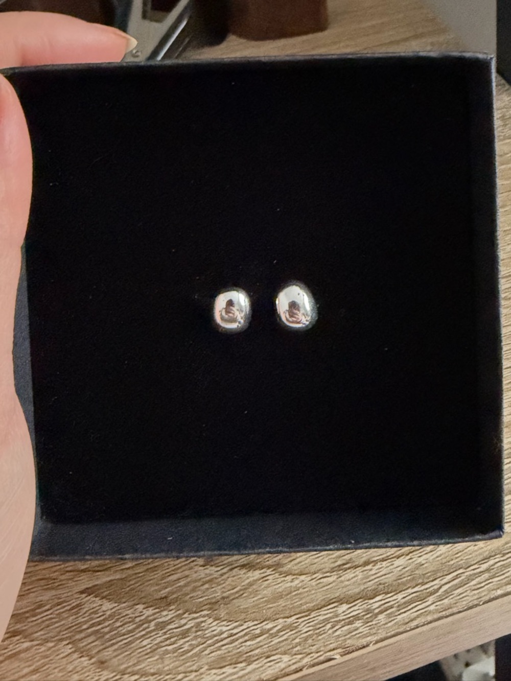 Vintage Ralph Lauren 925 Silver Dome Stud Earrings